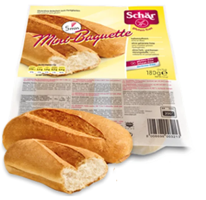 Mini Baguettes Duo Gluten Free 6.34 oz - 180 gr