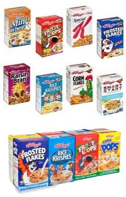 Kellogg's Variety Assortment of Crispy Cereals 8 Pack - 243 gr