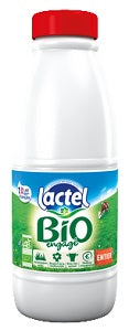 Whole Milk Organic 34 fl oz 1L - Lait Entier Lactel - France