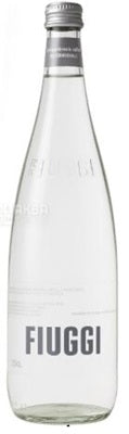 Fiuggi Natural Sprig Still Water Glass-Bottle 6 Pack 750ml Lazio - Italy S05