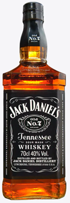 Jack Daniel's Black Bourbon Whiskey - Tennessee USA H06