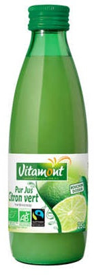 Lime Juice Organic Small Glass Bottle 500ml - 16 fl oz
