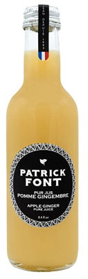 Patrick Font Apple and Ginger Juice Small Glass Bottle 250ml - 8.45 fl oz - France B03
