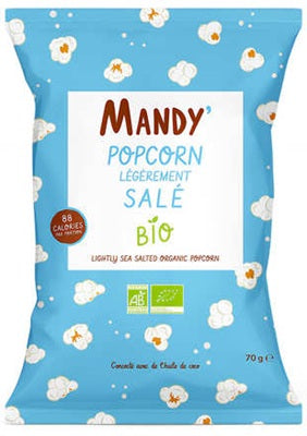 Popcorn Organic Lightly Sea Salted Mandy 70 gr