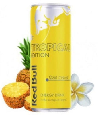 Red Bull Yellow Tropical 4 Pack Can 250ml - Austria  H06