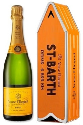 St Barth Arrow Tin Gift Box Veuve Clicquot Ponsardin Brut