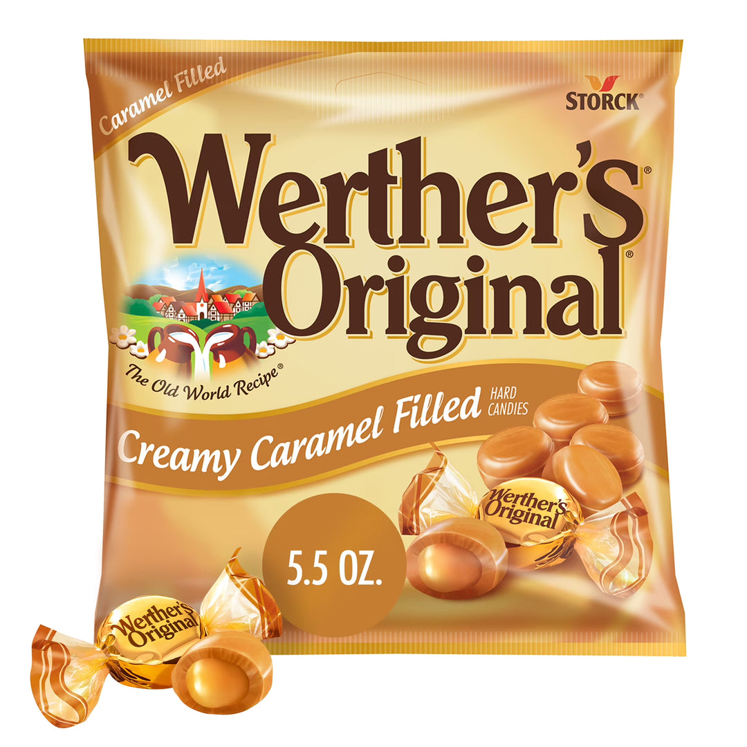 Werther's Original Creamy Caramel Filled Candy - 200 gr Pouch