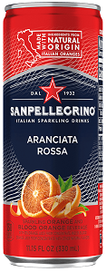 Blood Orange Juice Aranciata Rossa 6 Pack Can 330ml San Pellegrino Sparkling - Italy