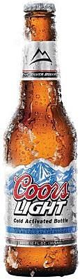 Coors Light Beer Bottle 6 Pack 330ml Golden Colorado H06 - USA