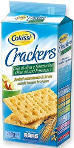 Crackers Olive Oil & Rosemary 1 Pack 8.8oz - 250gr Colussi - Italy