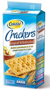 Crackers Whole Wheat 1 Pack 8.8oz - 250gr Colussi - Italy E04