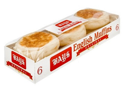 English Muffins Bays 6 Pack 11.9oz - 340gr