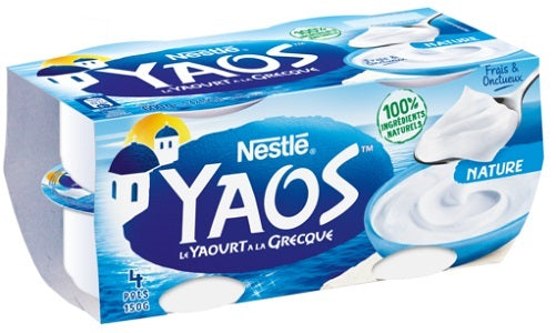 Greek Yogurt Plain Yaos Nestlé 4 Pack