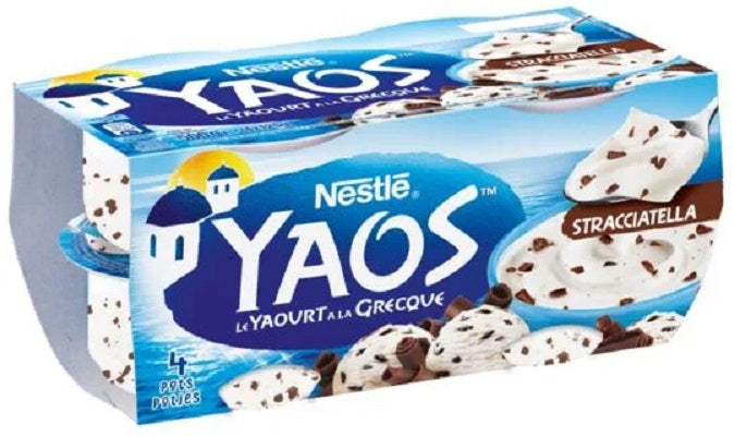 Greek Yogurt Stracciatella-Chocolate Yaos Nestlé 4 Pack