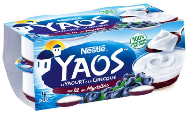 Greek Yogurt Yaos Blueberries 4 Pack Nestlé