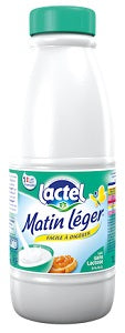 0% Lactose Free - Skimmed Milk Organic 34 fl oz 1L - Lait Matin Léger Lactel - France
