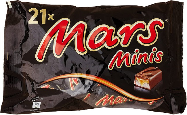 Mars Minis Chocolate Nougat Caramel 21 Bar Pack 403 gr