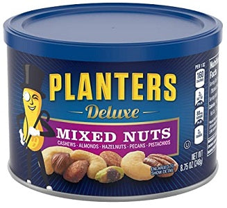 Mixed Nuts 8.75 oz. Canister Planters Deluxe
