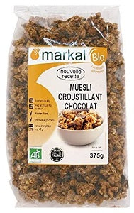 Muesli Organic Chocolate Crunchy 375gr - Markal