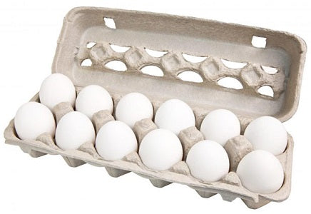Organic White Eggs 12 Pack