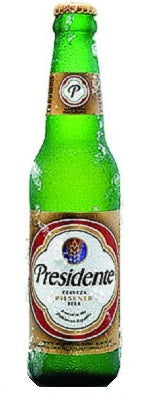 Presidente Beer Bottle 330ml - Dominican Republic