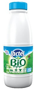 2% Semi-Skimmed Milk 33.81 fl oz Organic - Lait Demi-Écrémé 1 liter Lactel - France