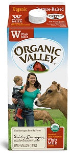 Whole Milk 1/2 Gallon 1.89 liters - Organic Valley