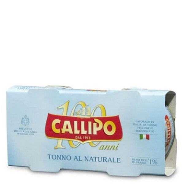Yellowfin Tuna  All Natural Chunk 2 x 5,6 oz - 160 gr Pack Callipo